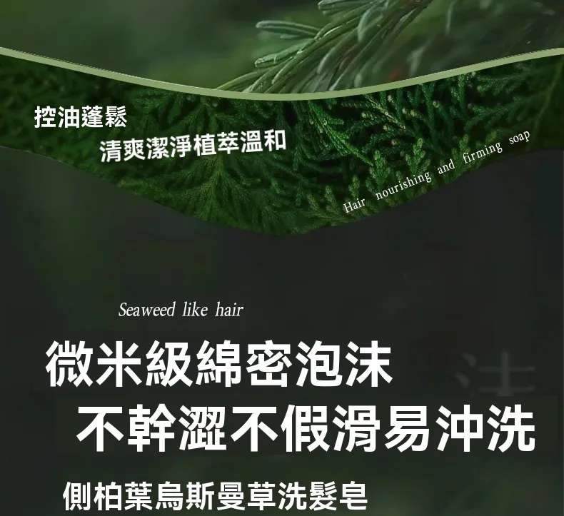 側柏葉洗髮皂、手工皂、洗頭皂、何首烏洗髮皂、烏斯曼草養發、固發控油去屑 - 24